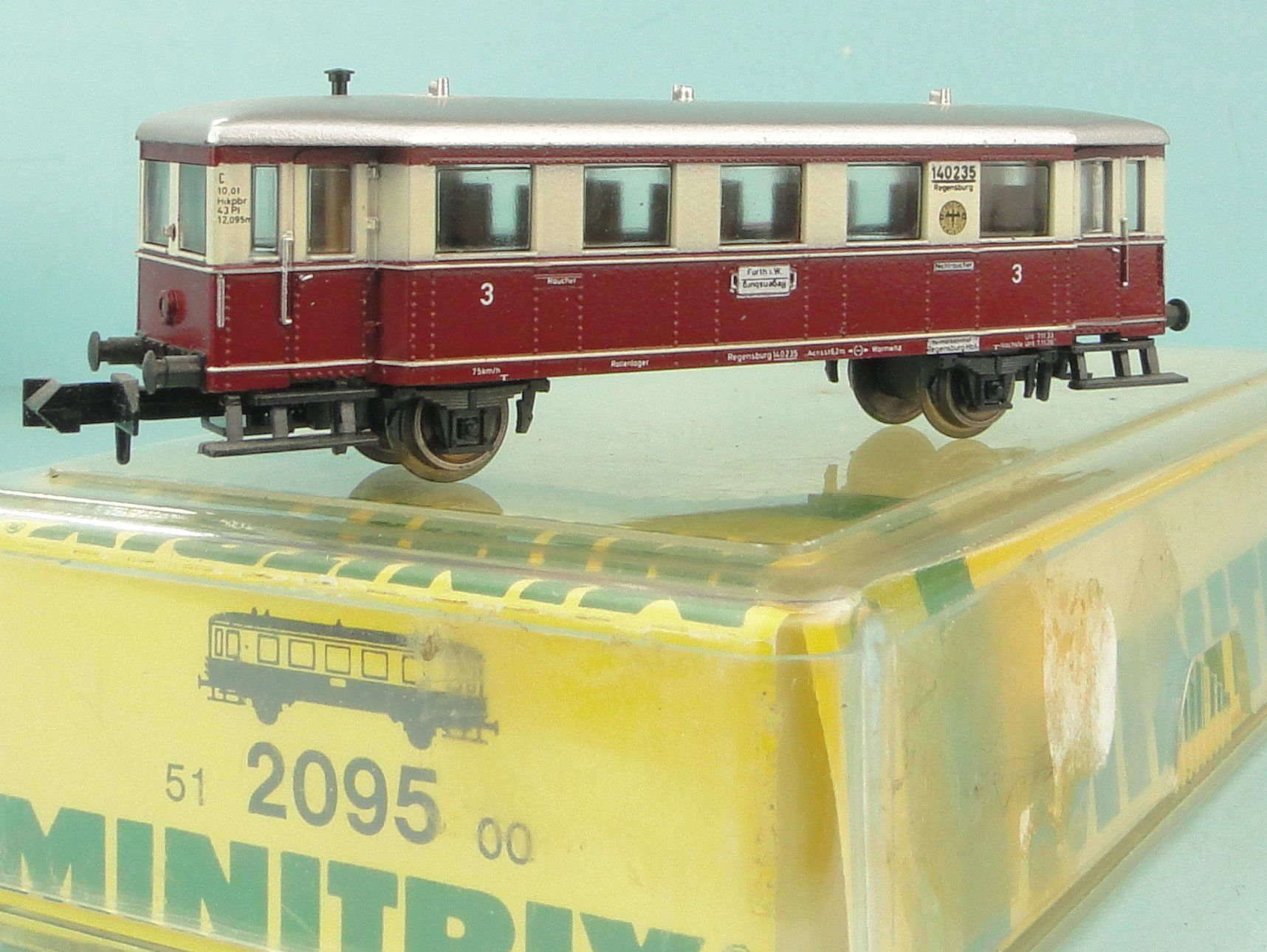 Trix Modelleisenbahnen: Minitrix 2095 Spur N Beiwagen – Gebraucht aus Bülach von Albitrain