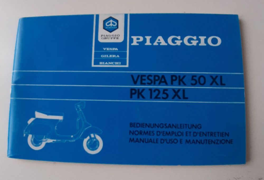 Betriebsanleitung Vespa PK50XL -PK125XL | Kaufen auf Ricardo