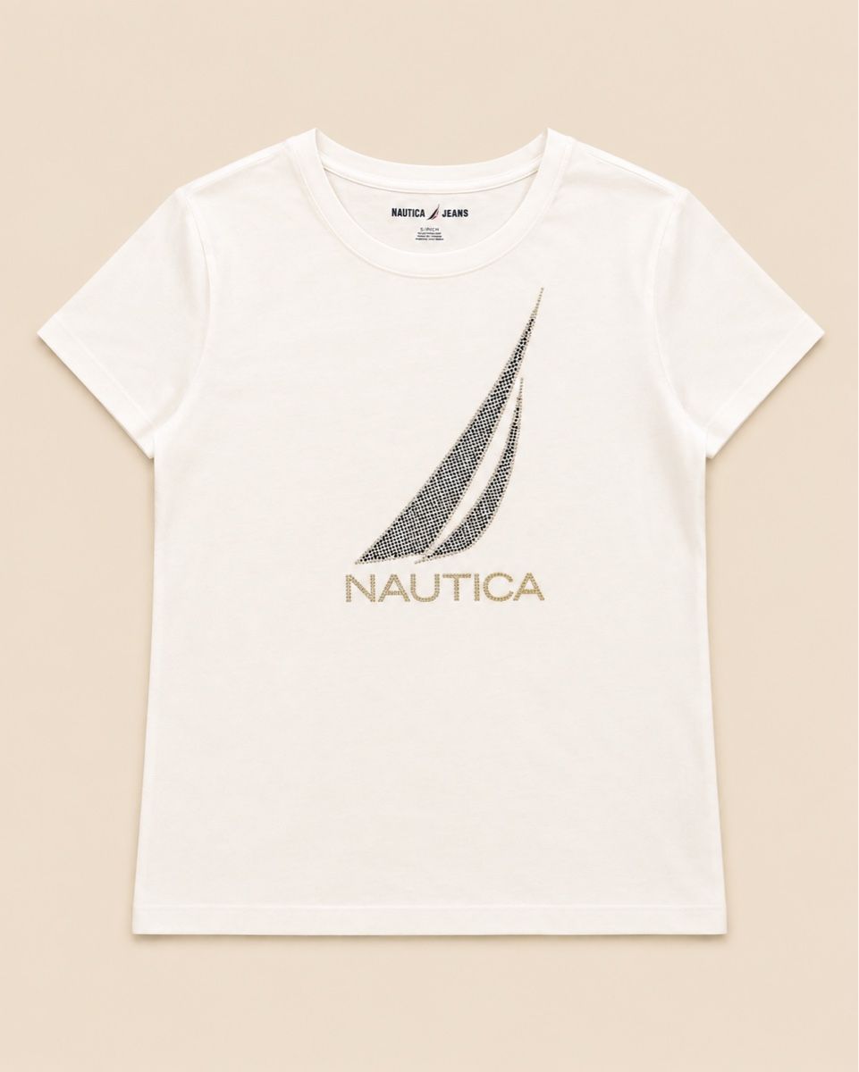 T-shirt: T-SHIRT BLANC NAUTICA JEANS – Nuovo e nell'imballaggio originale da Lausanne venduto da KeNaChic 1