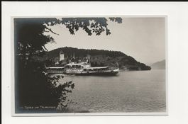 AK ca.1945 Spiez am Thunersee Raddampfer Bubenberg rar