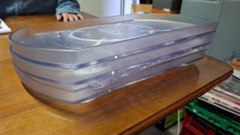 3x IKEA SNURRAD Drehplatte - Teller, transparent, neu