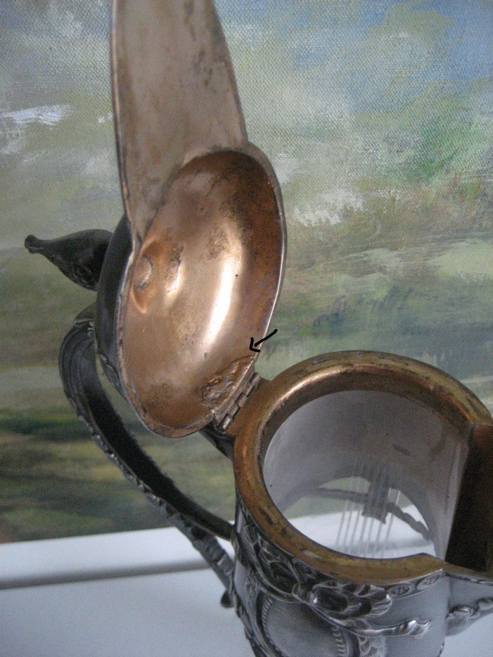 Caraffe: Grosse Prunkkaraffe Jugendstil 1900 Karaffe Antik – Usato da Rieden SG venduto da severem13 4