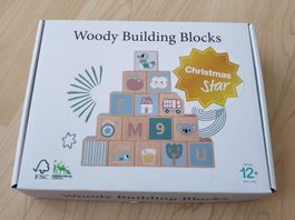 Spiel, WOODY BUILDING BLOCKS, NEUE, ab12 Monat