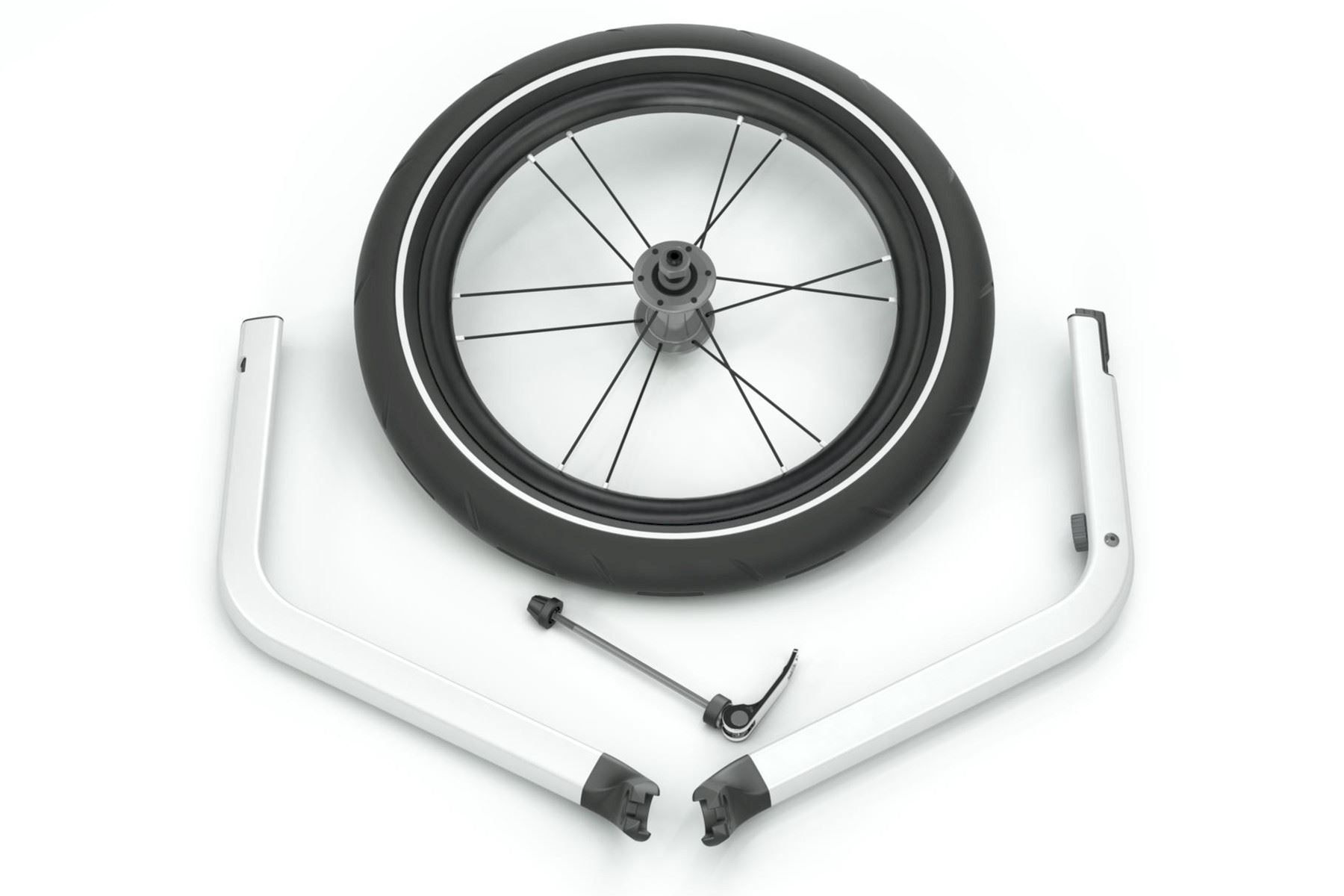 Thule Rimorchi: Thule Chariot Jogging Kit 2 – Nuovo e nell'imballaggio originale da Bottighofen venduto da zaap