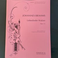 Brahms: Liebeslieder Walzer d/e, Klavierauszug, neu, Simrock