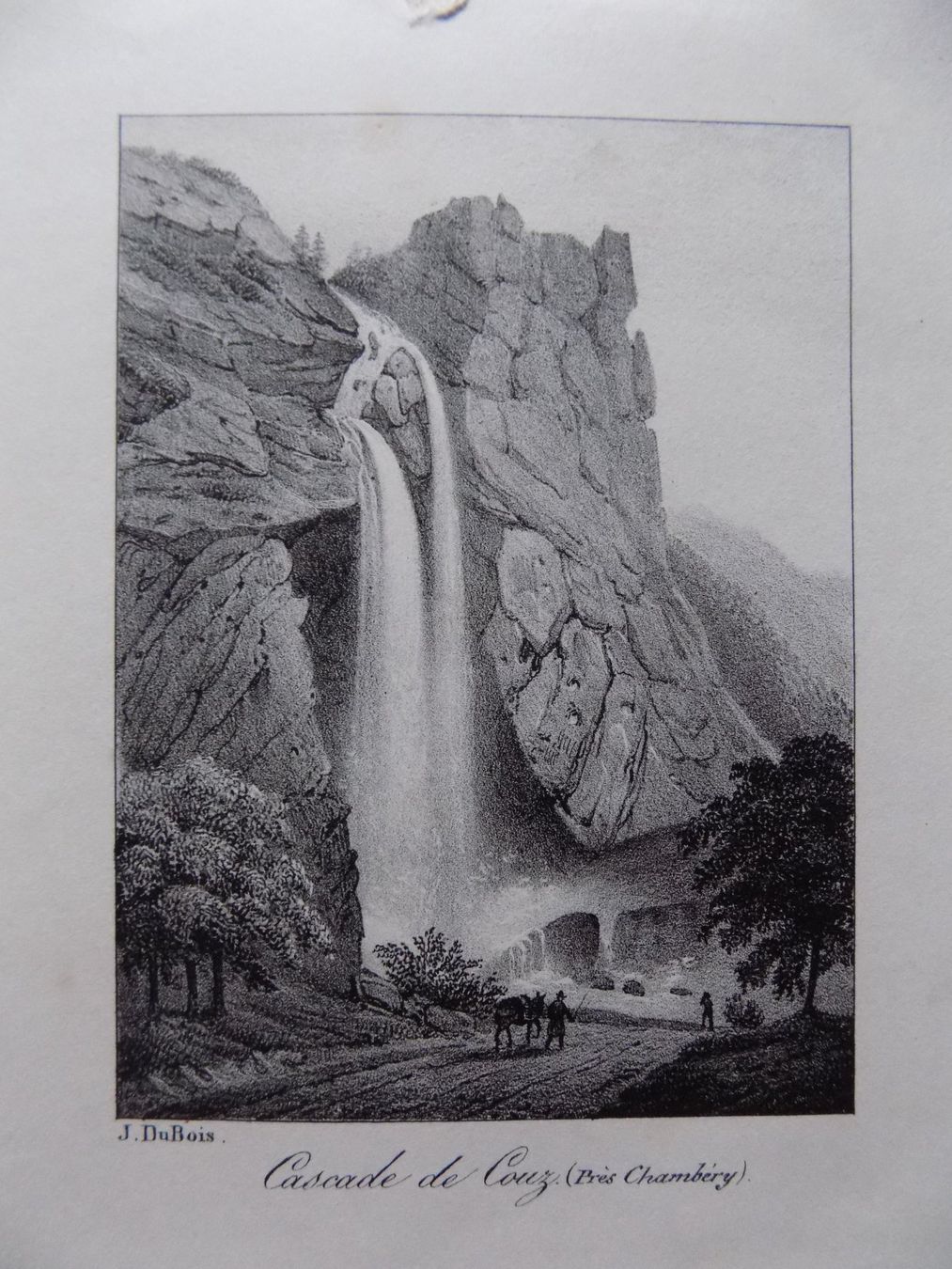 Stiche: Cascade de Cuoz Chambery von Dubios – Gebraucht aus Risch von Antikfee 1