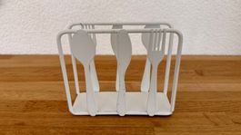 Serviettenhalter weiss für kleine Servietten