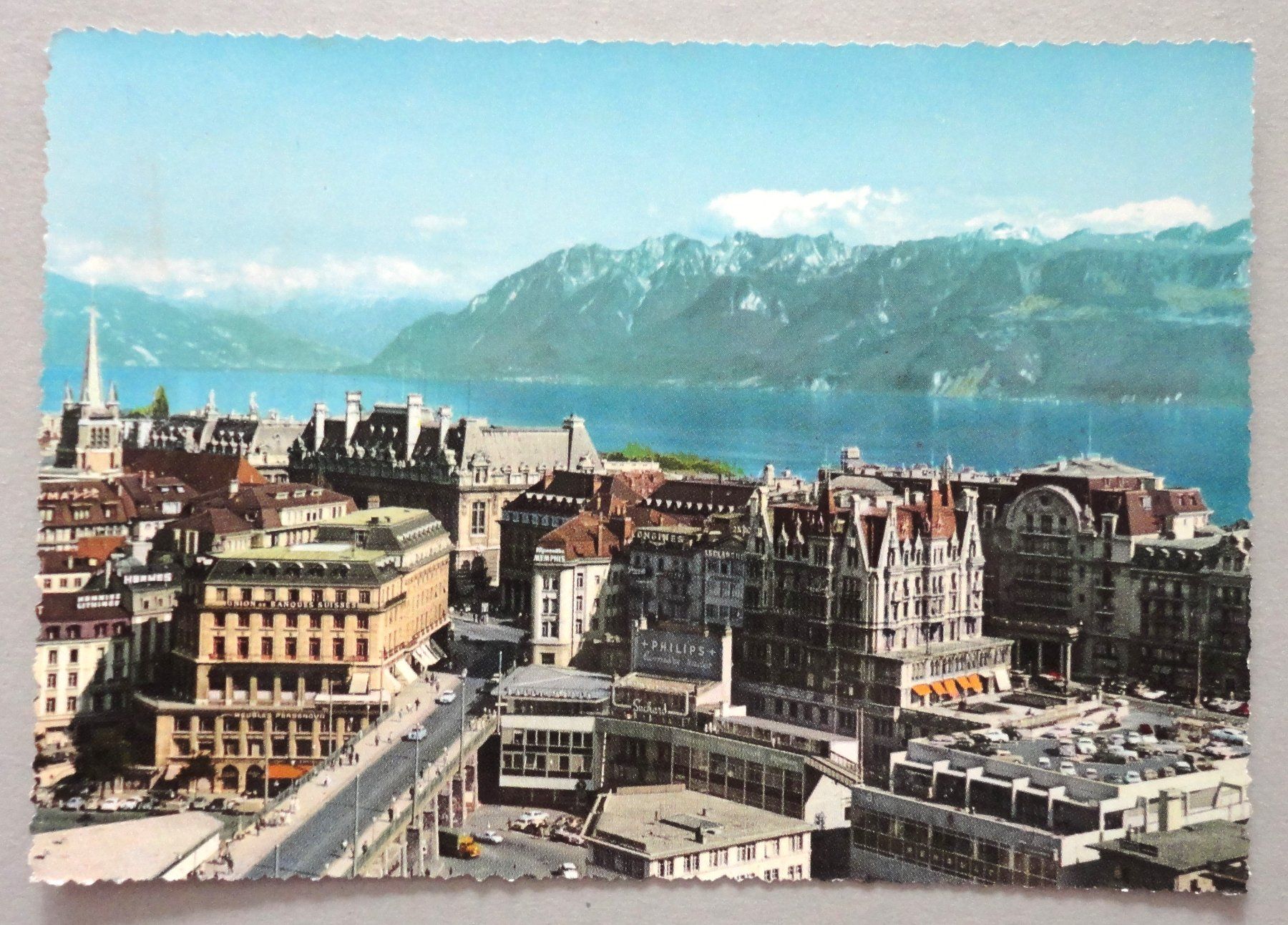 Cartoline postali: Lausanne - Vue générale – Usato da Fétigny venduto da Billy2miny