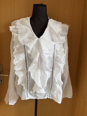 Boho Rüschenbluse aus Baumwolle