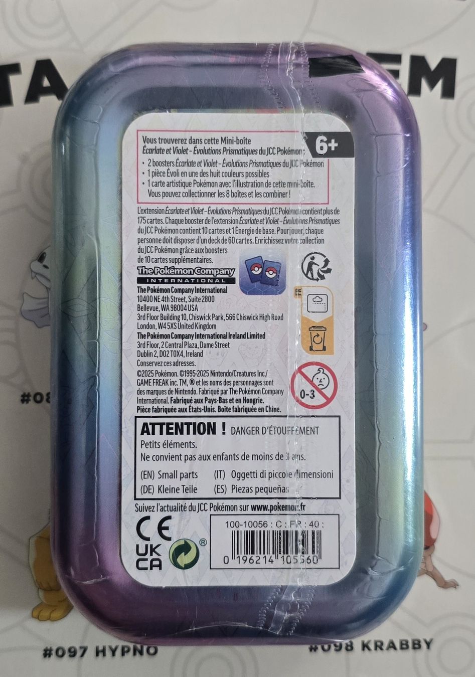 Pokémon Carte collezionabili: Pokémon Évolutions Prismatiques Mini Tin - Voltali - FR – Nuovo e nell'imballaggio originale da Chailly-Montreux venduto da TCG_Games_Swiss 1