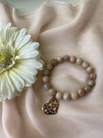 ❤️Armband mit❤️ Herzanhänger, rose