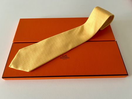 Cravate HERMES-Paris „Offset H“ - avec box original
