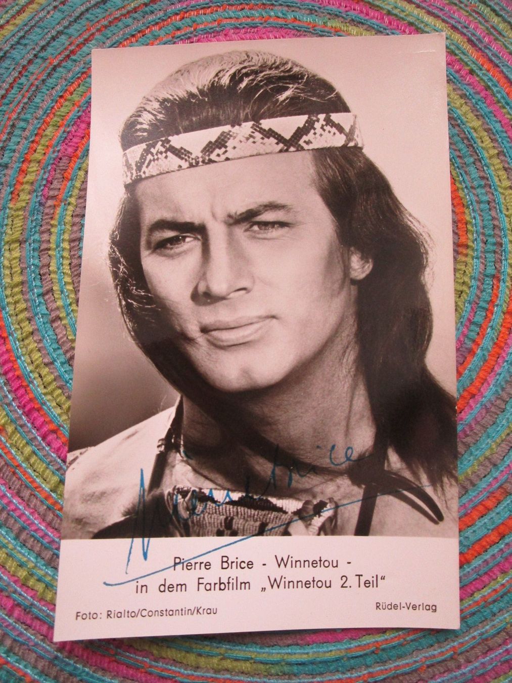 Autographes: PIERRE BRICE WINNETOU AUTOGRAMM ANTIK – D'occasion à GUTENSWIL par Alpina6