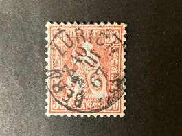 Kat.33, früher Bahnpost-Stempel, 1862, Bern-Zürich