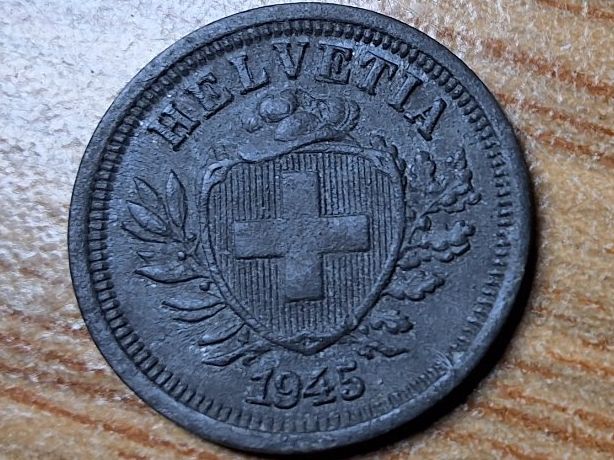 Alle Münzen: 1 Rappen 1945 - Selten! – Gebraucht aus Münchenstein von purbach1 2