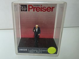 Preiser Figur Ludwig Erhard 28028 in Originalverpackung