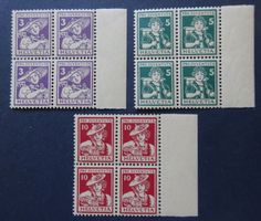 Pro Juvetute 1916, Nr. 4 - 6 ** im ⊞, SBK 480.00