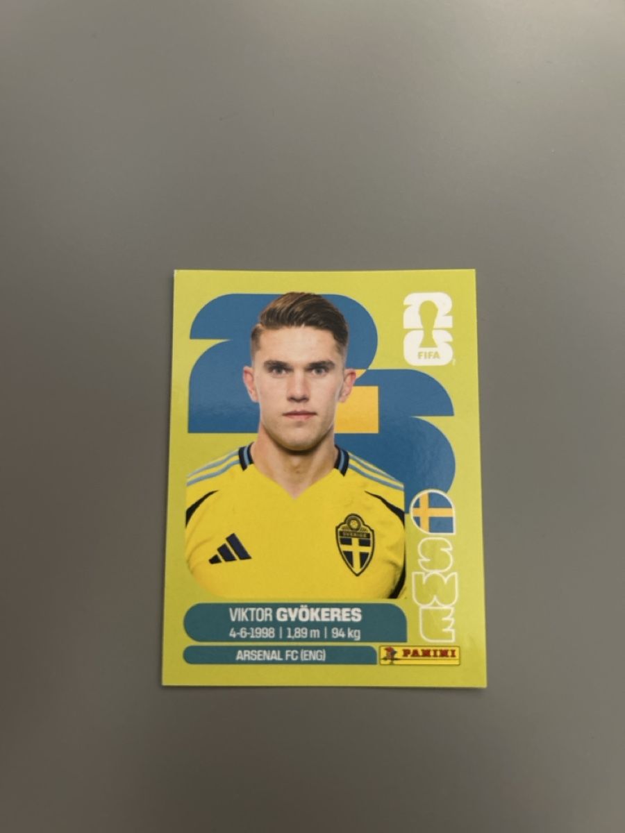 Panini Cartes à collectionner: FIFA WM 2026 Viktor Gvökeres SWE 20 – Neuf (Voir description) à Boniswil par sim_7zhp