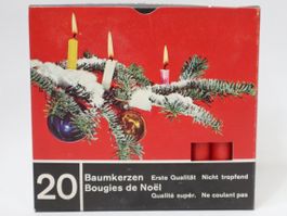 20 Stk. Vintage Baumkerzen Weihnachtsbaum 1. Qualität Kerzen