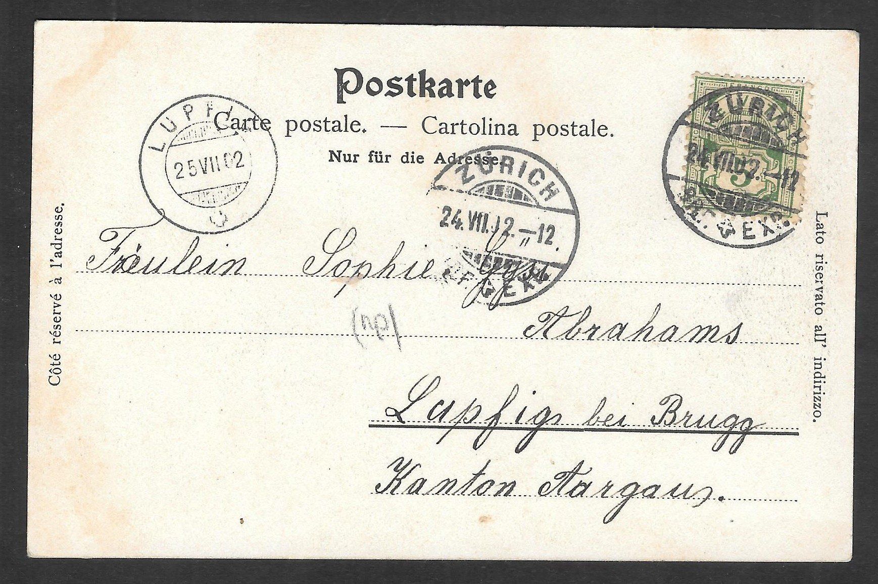 Cartoline postali: Zürich Enge Teilansicht – Usato da Olten venduto da clotaldi 1