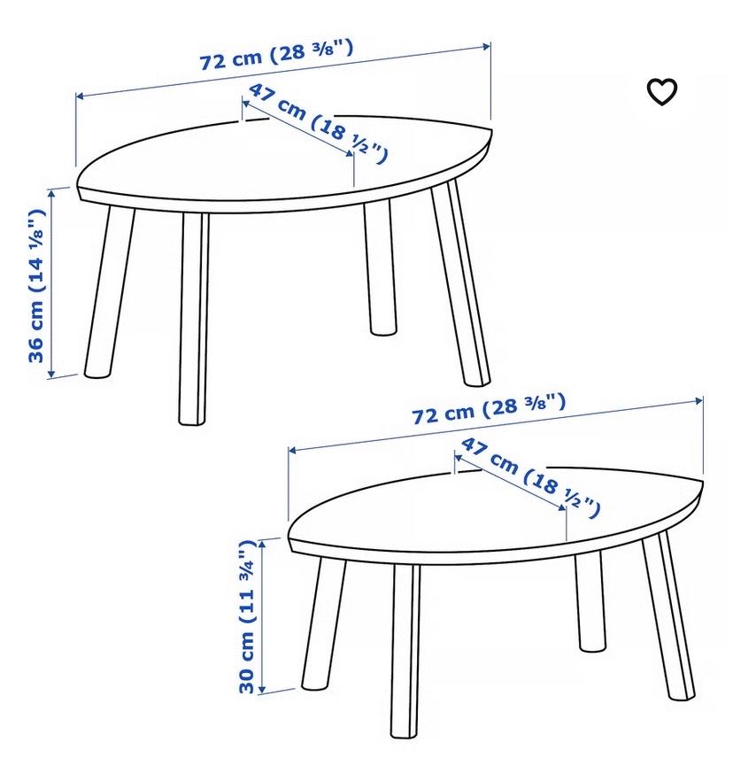 Ikea Tables: IKEA Stockholm Couchtisch 2er-Set – D'occasion à Bern par kat_d9p5 2