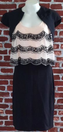 Elegantes Abendkleid mit Bolero Gr. L
