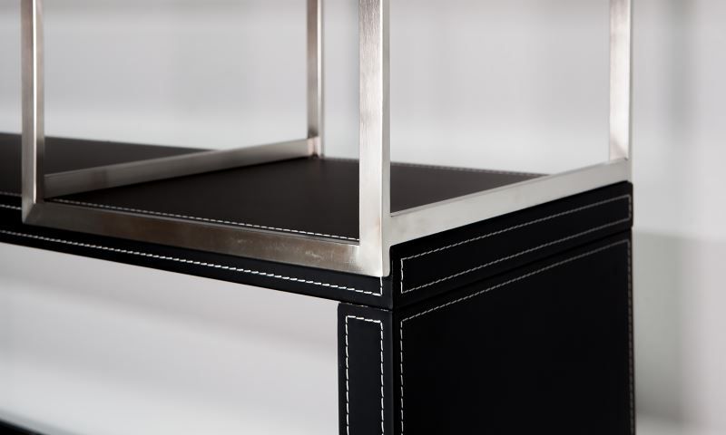Scaffali: Aktenschrank Pavia Lederoptik schwarz – Nuovo e nell'imballaggio originale da Herbertingen venduto da jet-line-e-trade 4