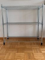 Ikea Chromstahl Regal, 3 Böden