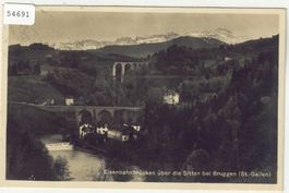 Eisenbahnbrücke über die Sitter bei Bruggen (St. Gallen)