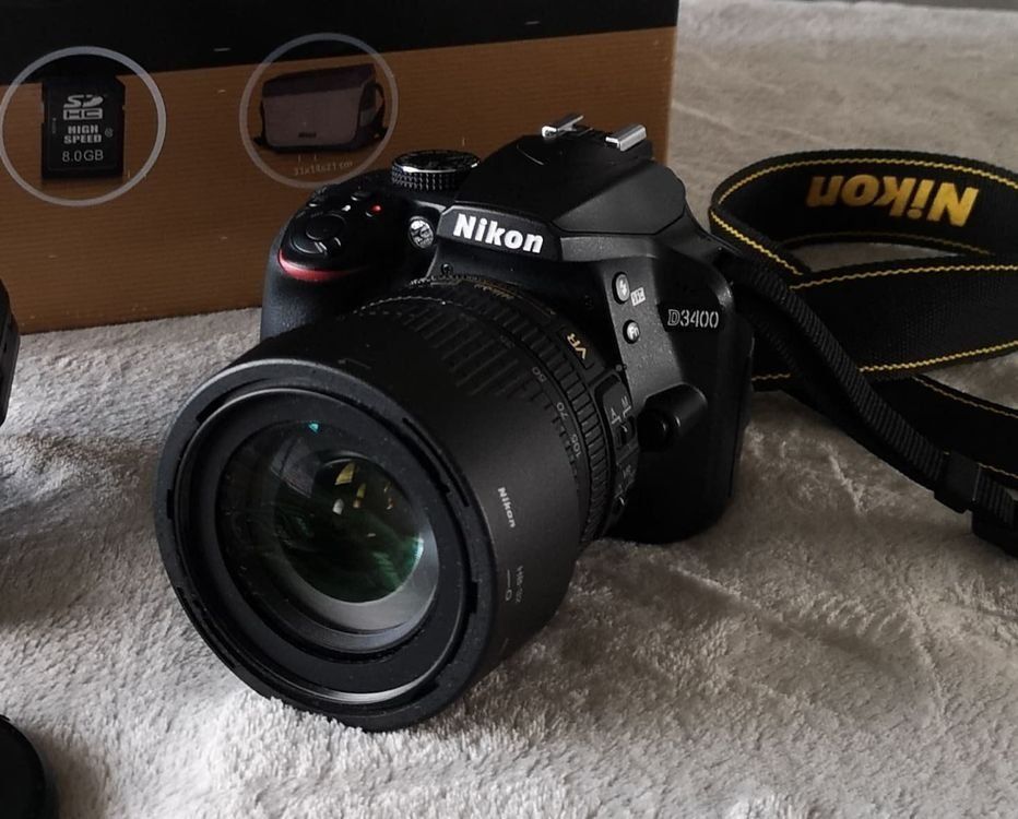 Nikon Kamera: Nikon D3400 + 18-105mm VR Objektiv – Gebraucht aus Binningen von Heidimilch