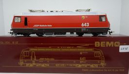 Hom -  Bemo - RhB  - Loc Ge 4/4 III 643  Vals - OVP