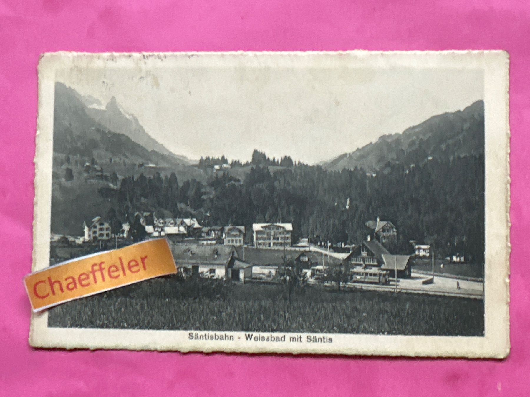 Cartes postales: 1921 Säntisbahn - Weissbad mit Säntis – D'occasion à Zürich par Chaeffeler