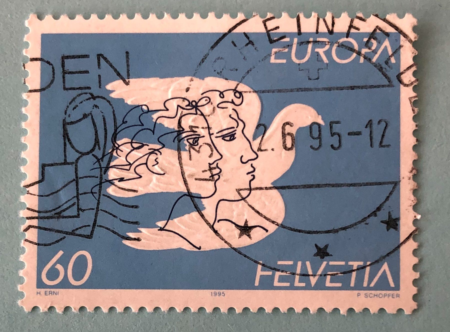 Tutti i francobolli: Nr.880 Friede  Europa GESTEMPELT 1995    – Usato da Aarau venduto da Billa007