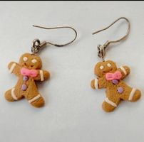 Boucles d'oreilles bonhomme pain d'épice argent 925