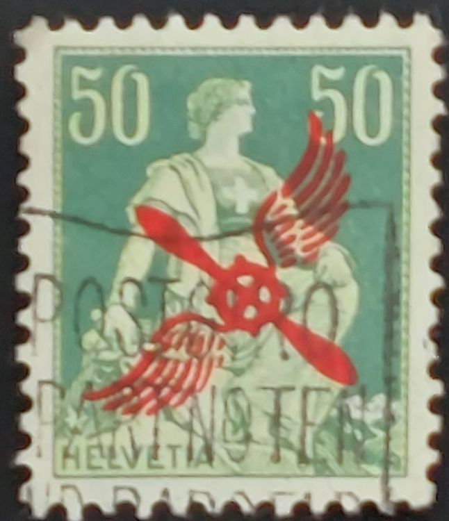 1919 Flugpost F2 Kat.200.- (Gebraucht) in Seltisberg für CHF 15 – mit ...