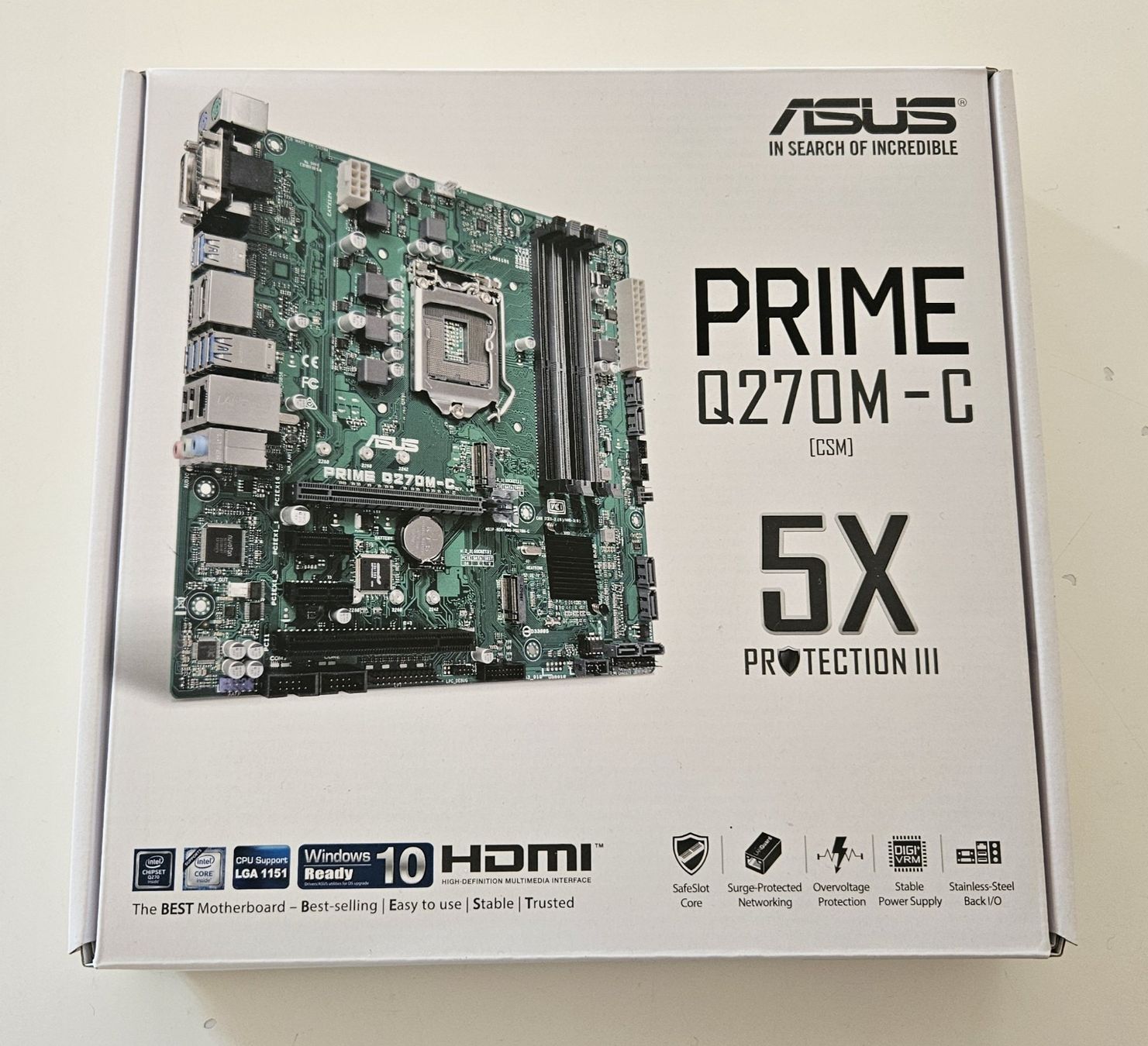 Schede madri: Pack 7x Asus PRIME Q270M-C – Nuovo e nell'imballaggio originale da Lausanne venduto da FamilleCool