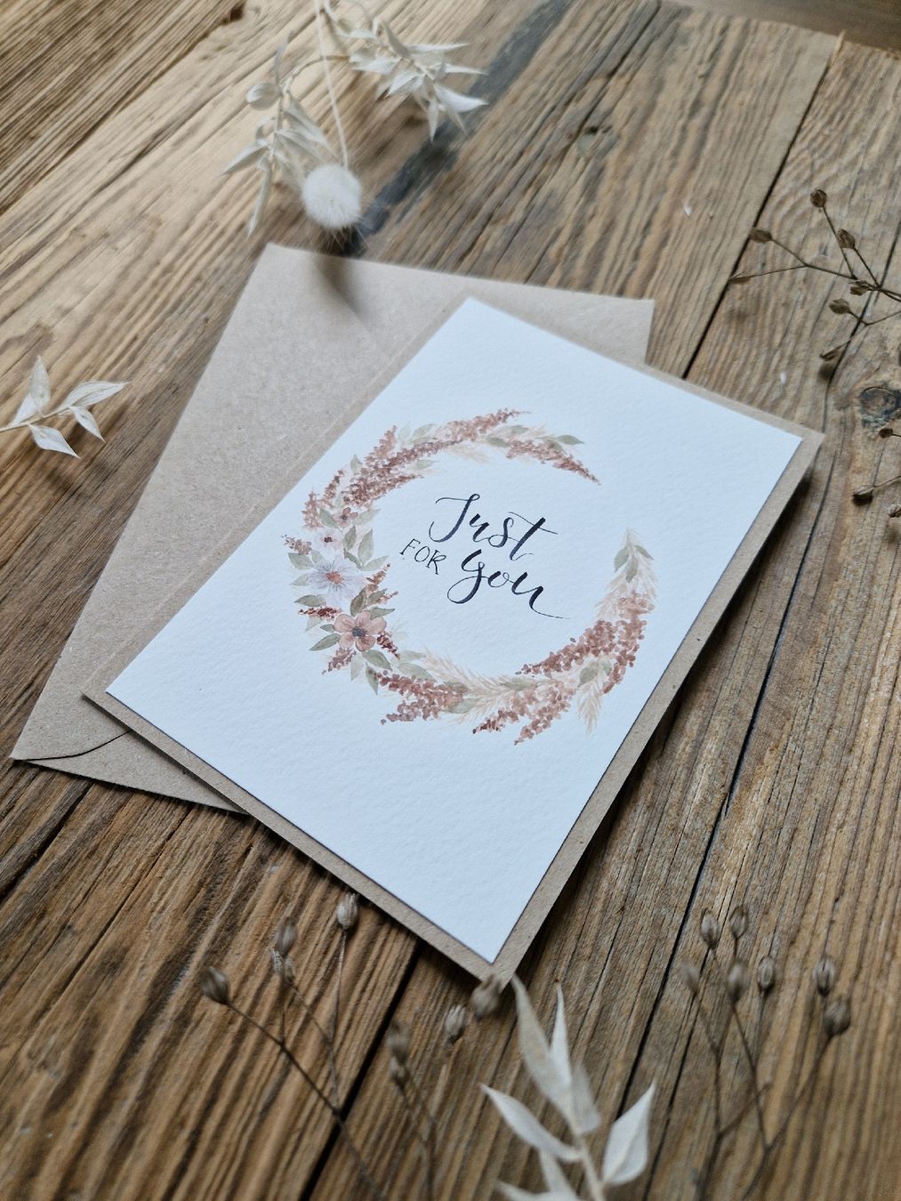 Karten: Handgemachte Grusskarte - Just for you – Neu und originalverpackt aus Grosshöchstetten von sim_t9dc 1