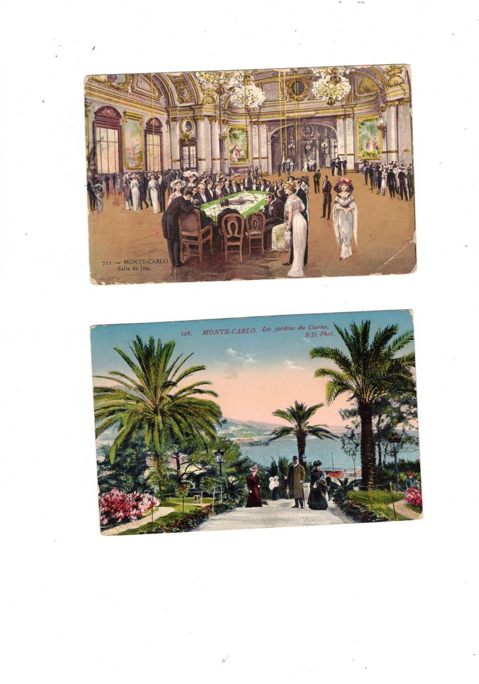 Cartoline postali: Ansichtskarten MONACO Monte Carlo Kasino 1914 – Usato da Widnau venduto da Seppl480