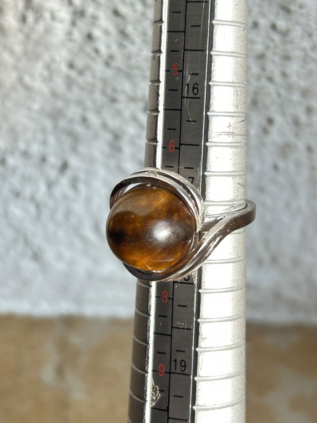 Anelli: Tigerauge Ring, Silberring (54) – Usato da Laufen venduto da Bellavitaboom 5