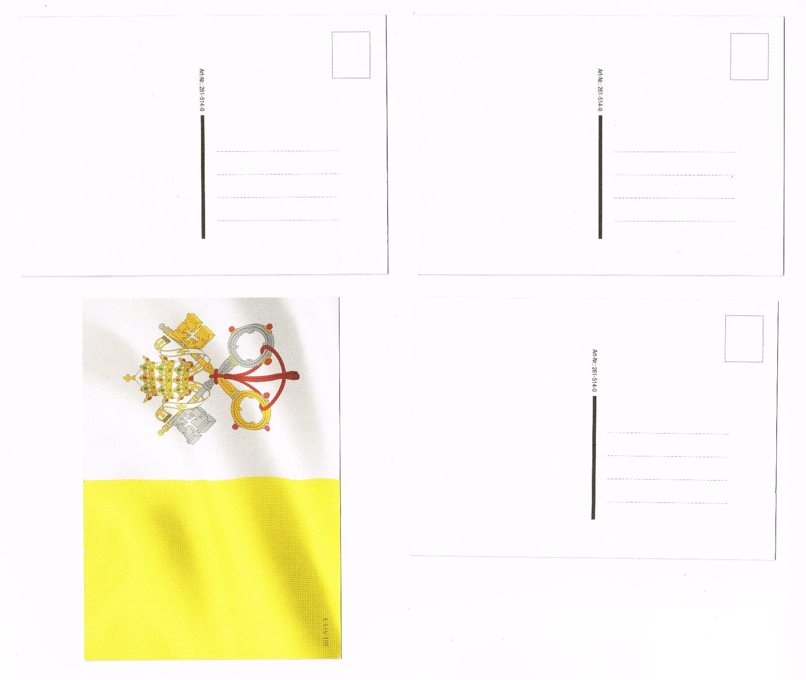 Cartoline: 4 Postkarten_Papst_verschiedene Sujets – Nuovo (secondo la descrizione) da Hombrechtikon venduto da Fraese01 1