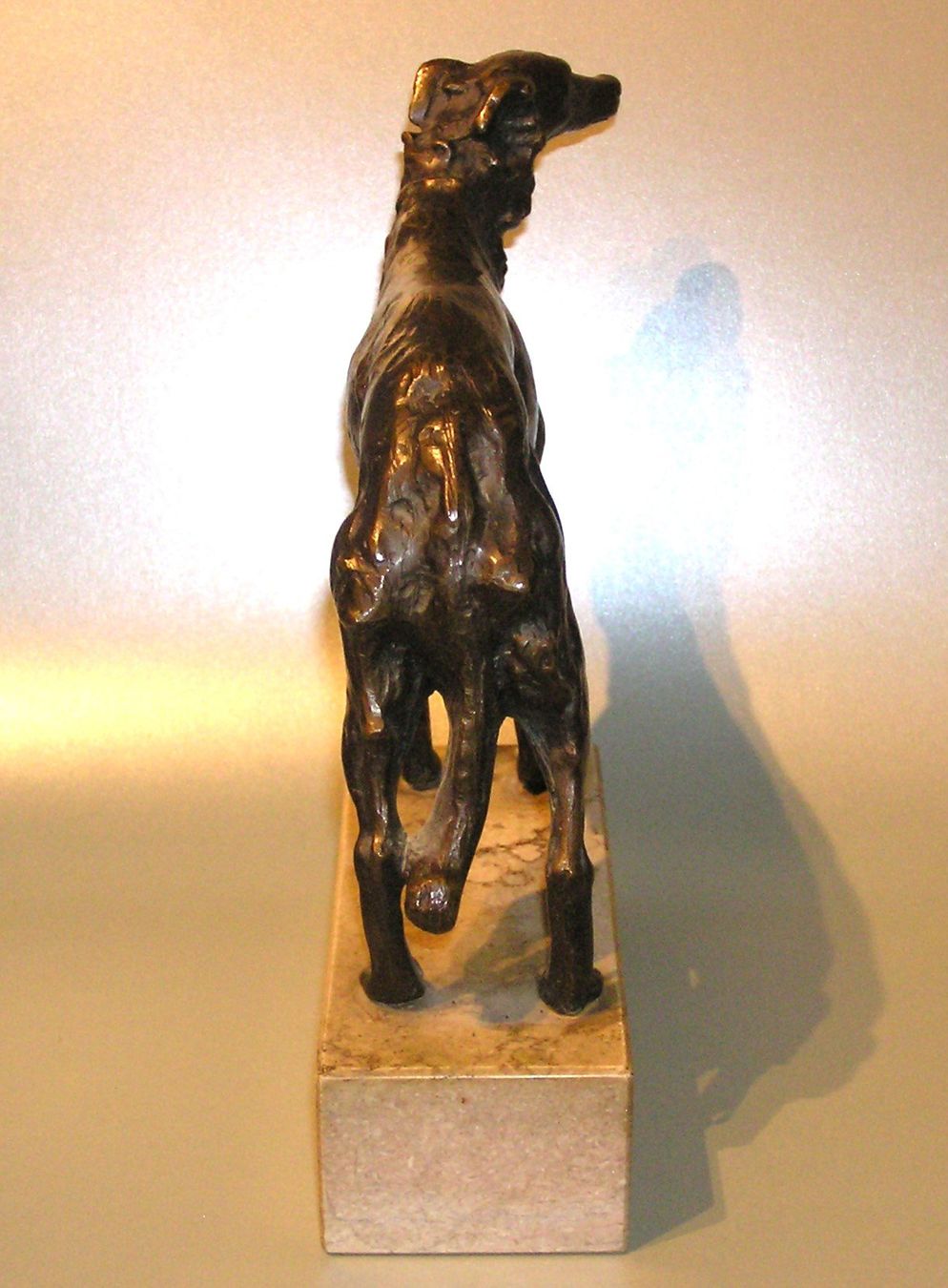 Skulpturen & Statuen: ALTE GROSSE BRONZE FIGUR BARSOI WINDHUND – Gebraucht aus Grenchen von Antique-hunter 5