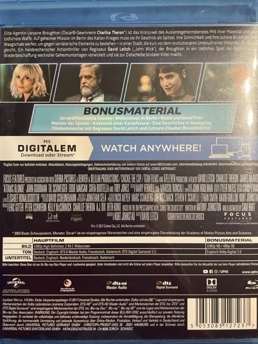 Tous les DVDs: Atomic Blonde (2017) – Neuf (Voir description) à Waldenburg par Gonzo8 1