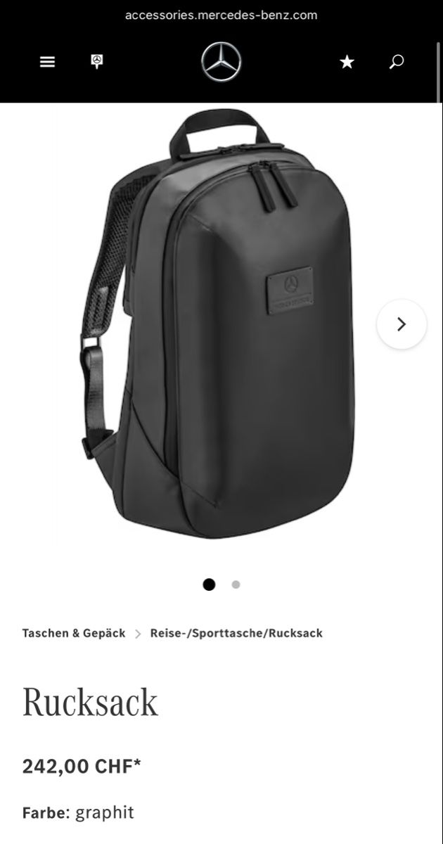 Mercedes-Benz Zaini: (NEU) Mercedes Benz - Horizon Studios Backpack – Nuovo e nell'imballaggio originale da Lutzenberg venduto da CS65 8