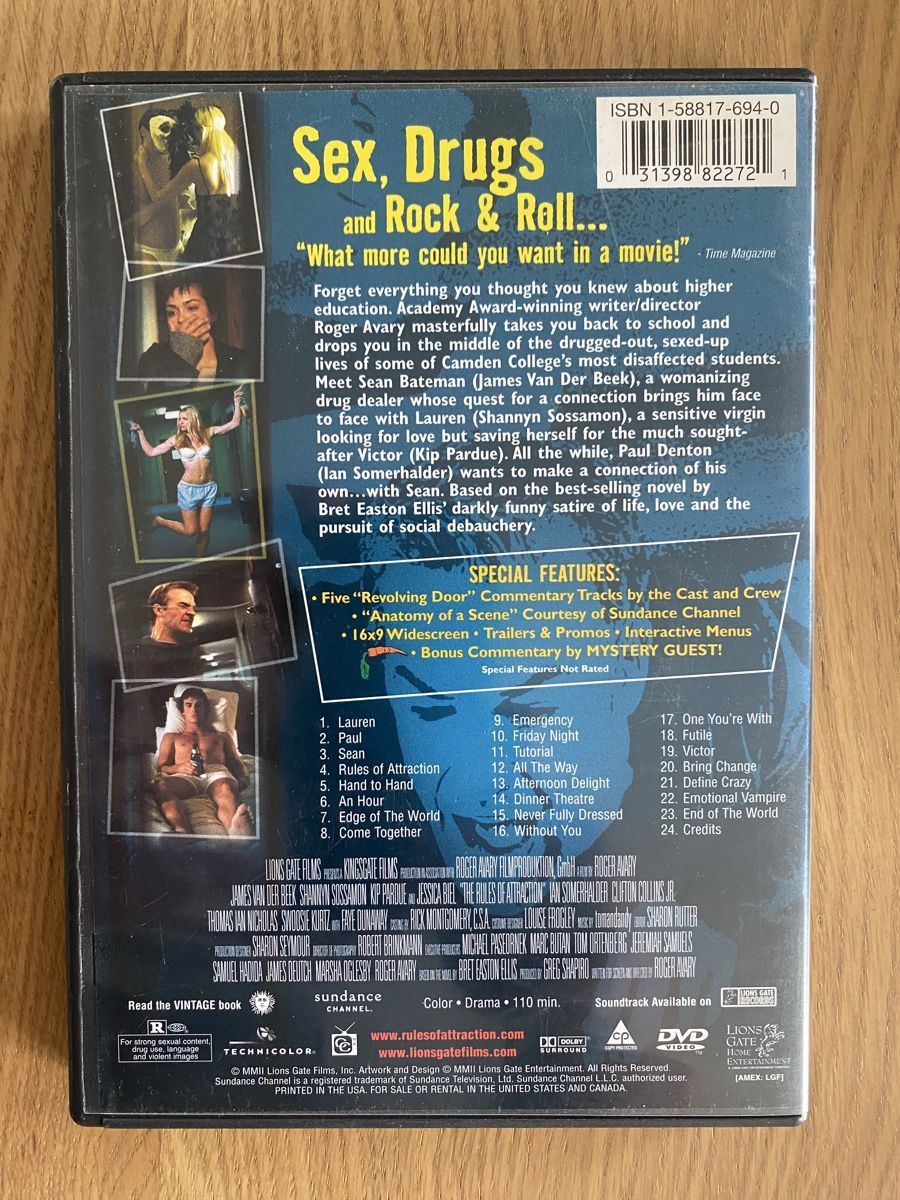 Tutti i DVDs: The Rules of Attraction - Code 1 – Usato da Rüschlikon venduto da Granulat204 1