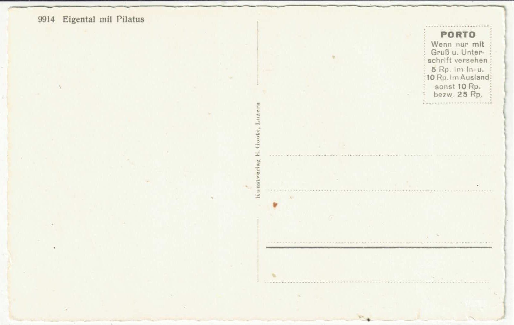 Cartes postales: Eigental mit Pilatus – D'occasion à Ettingen par Kartenplanet 1