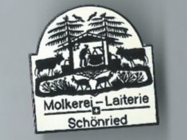 Placchette & Badge: Molkerei Schönried, Pin – Usato da Zürich venduto da t24_de