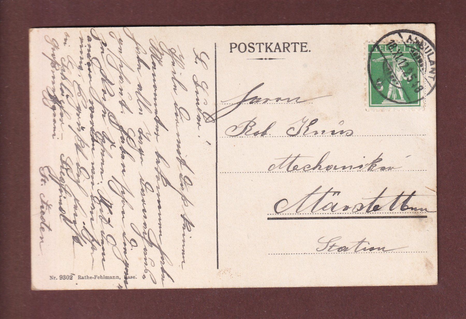 Ansichtskarten: ST. GALLEN - 1912 – Gebraucht aus Pully von nicecards-shop 1