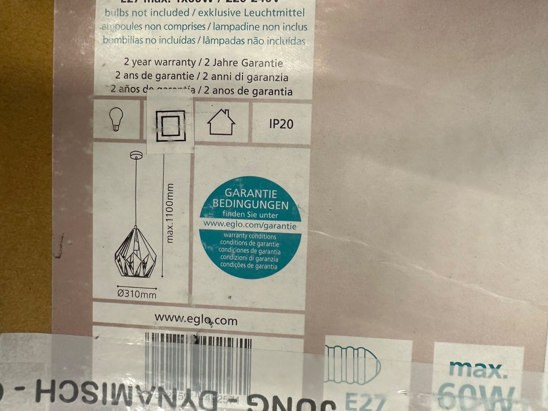 Eglo Kronleuchter & Deckenlampen: neue Eglo Carlton Pendelleuchte schwarz – Neu (gemäss Beschreibung) aus Necker von liq24 3