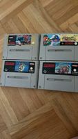 Super Nintendo Spiele 4 Stk. gebrauchter Zustand
