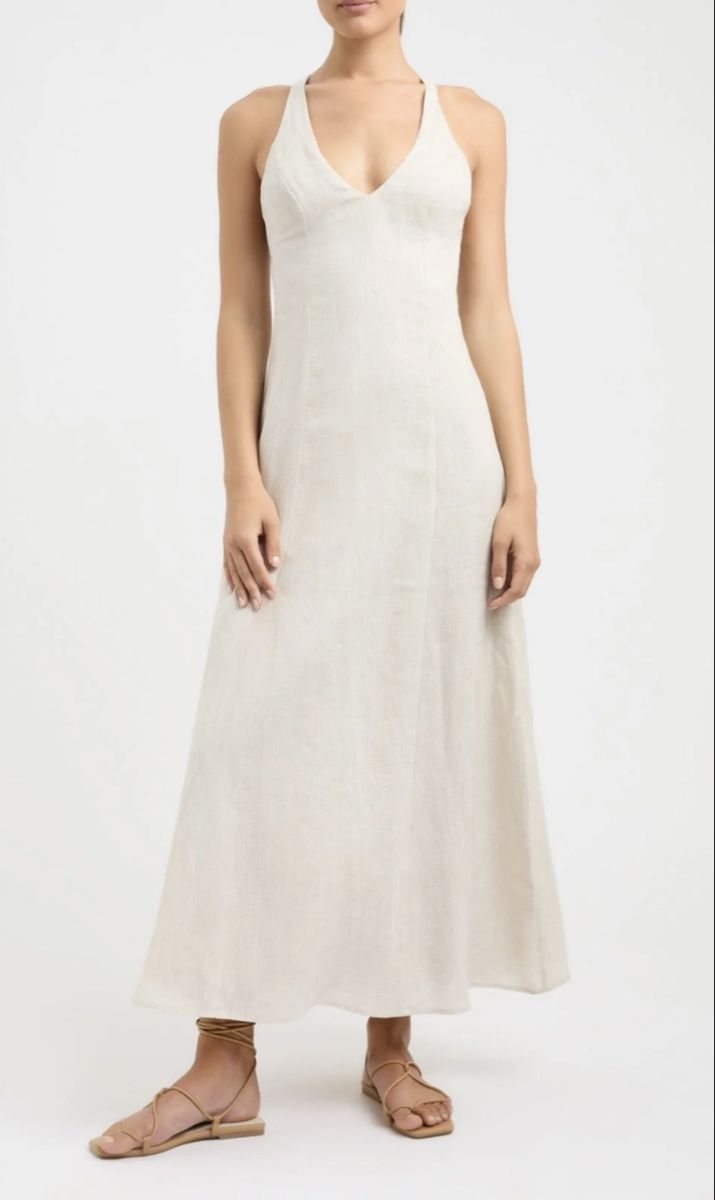 Kleider: Kleid lang Beige Grösse S – Neu (gemäss Beschreibung) aus Rheinfelden von tv.31